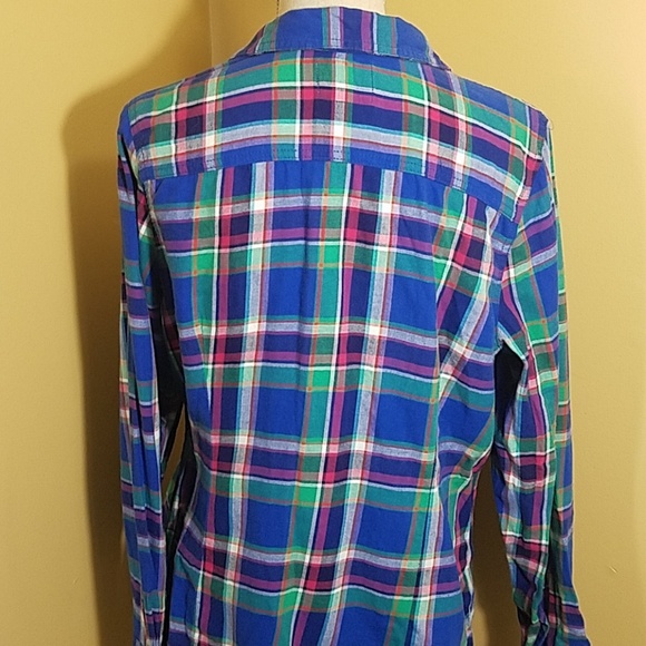 Old Navy Large Long Sleeve Plaid Flannel - Picture 4 of 7